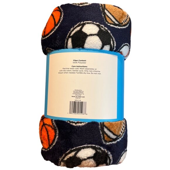 NWT Comfort Bay Glow In The Dark Sports Throw Blanket 50" X 60" For Kids - Picture 2 of 4
